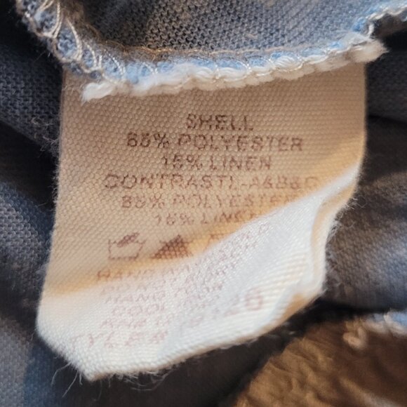 Womens Color Block Ruffle Hem Flowy Heathered Tank Top Mystree Size Small - Picture 7 of 10